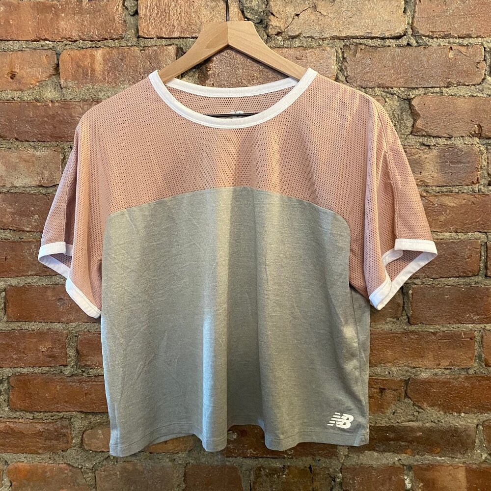 New Balance Pink and Gray Active top